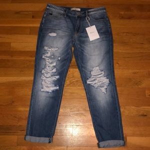 Fashion Nova boyfriend jeans medium wash size 5